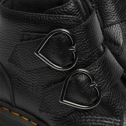 Dr. Martens Shoes & Boots Dr Martens - Black Devon Heart Buckle Boot