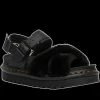 Dr. Martens Dr Martens - VOSS FLUFFY BLACK FAUX FUR SANDALS 2 Dr. Martens Dr Martens - VOSS FLUFFY BLACK FAUX FUR SANDALS