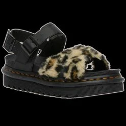 Dr. Martens Dr Martens - VOSS FLUFFY LEOPARD FAUX FUR SANDALS