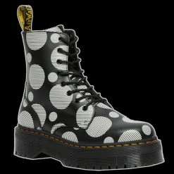 Dr. Martens Dr Martens - 8 Eyelet Jadon Black Poka`doc Shoes & Boots