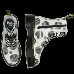 Dr. Martens Dr Martens - 8 Eyelet Jadon White Poka`doc