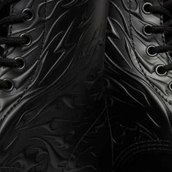 Dr. Martens Dr Martens - 8 Eyelet Black Flame Boot 10 Dr. Martens Dr Martens - 8 Eyelet Black Flame Boot