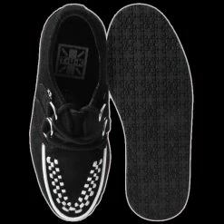 TUK T.U.K. - Black & White Stripe Stack Shoes & Boots 7 TUK T.U.K. - Black & White Stripe Stack Shoes & Boots