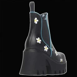 LaModa Footwear Lamoda - "Ramona Flowers" Blooming High Chunky Chelsea Boots