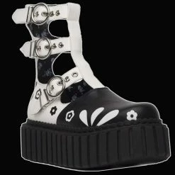 LaModa Footwear Lamoda - Buckled Up Chunky Creeper Ankle Boots Shoes & Boots