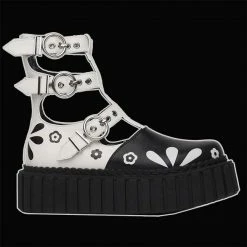 LaModa Footwear Lamoda - Buckled Up Chunky Creeper Ankle Boots Shoes & Boots