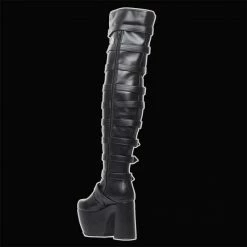 LaModa Footwear Lamoda - City Go Getter Thigh High Platform Boots