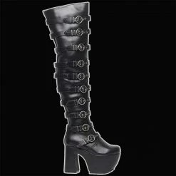 LaModa Footwear Lamoda - City Go Getter Thigh High Platform Boots