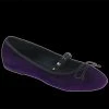 Demonia/Pleaser Shoes Shoes & Boots Demonia - DRAC-07 Purple Ballet Flats With Stud Strap