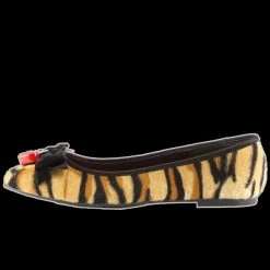 Demonia/Pleaser Shoes Demonia - VAIL-02 Tiger Print Faux Hair Flats Shoes & Boots