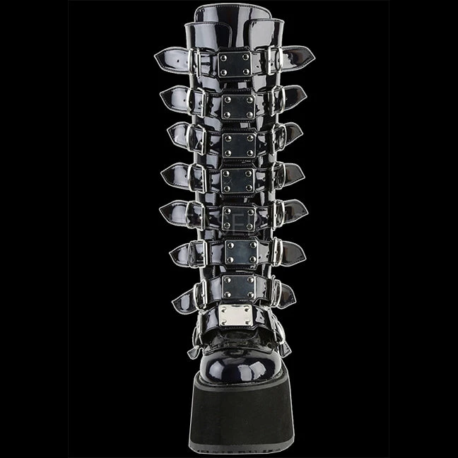 Demonia/Pleaser Shoes Demonia - DAMNED-318 Black Holographic 4 Demonia/Pleaser Shoes Demonia - DAMNED-318 Black Holographic