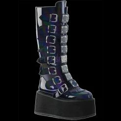 Demonia/Pleaser Shoes Demonia - DAMNED-318 Black Holographic