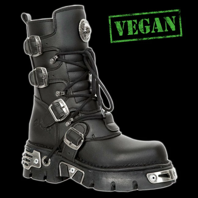 New Rock - Synthetic 4 Buckle Boot 3 New Rock - Synthetic 4 Buckle Boot