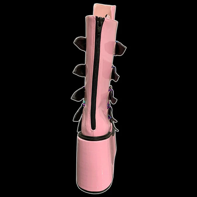 Demonia/Pleaser Shoes Shoes & Boots Demonia - FashioNation SWING-230 Pink Holographic Boot 7 Demonia/Pleaser Shoes Shoes & Boots Demonia - FashioNation SWING-230 Pink Holographic Boot