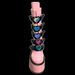Demonia/Pleaser Shoes Shoes & Boots Demonia - FashioNation SWING-230 Pink Holographic Boot 9 Demonia/Pleaser Shoes Shoes & Boots Demonia - FashioNation SWING-230 Pink Holographic Boot