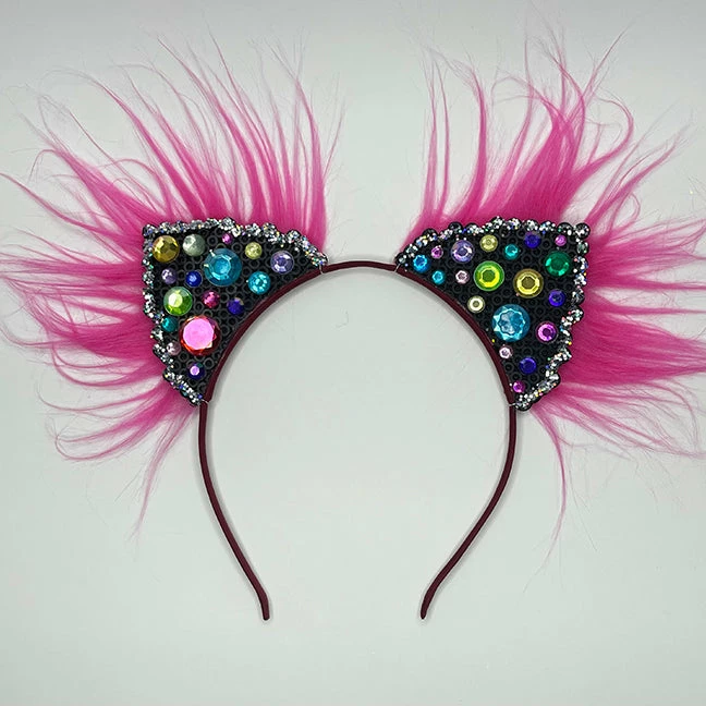 Vixens And Angels Kandi Kitten Ears Rainbow Sparkle Ears 3 Vixens And Angels Kandi Kitten Ears Rainbow Sparkle Ears