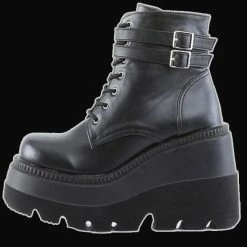 Demonia/Pleaser Shoes Demonia - SHAKER-52 Black Vegan Leather Shoes & Boots