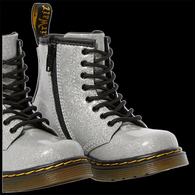 Dr. Martens Dr Martens - TODDLER 1460 WHITE GLITTER 4 Dr. Martens Dr Martens - TODDLER 1460 WHITE GLITTER