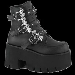 Demonia/Pleaser Shoes Demonia - Bat Ashes Black Vegan Leather