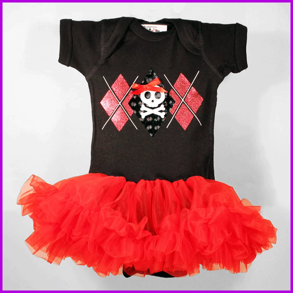 Babysitter's Nightmare - Argyle Skully Tutu Dress 3 Babysitter's Nightmare - Argyle Skully Tutu Dress