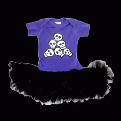 Babysitter's Nightmare - Purple Pile O' Skulls Tutu Dress