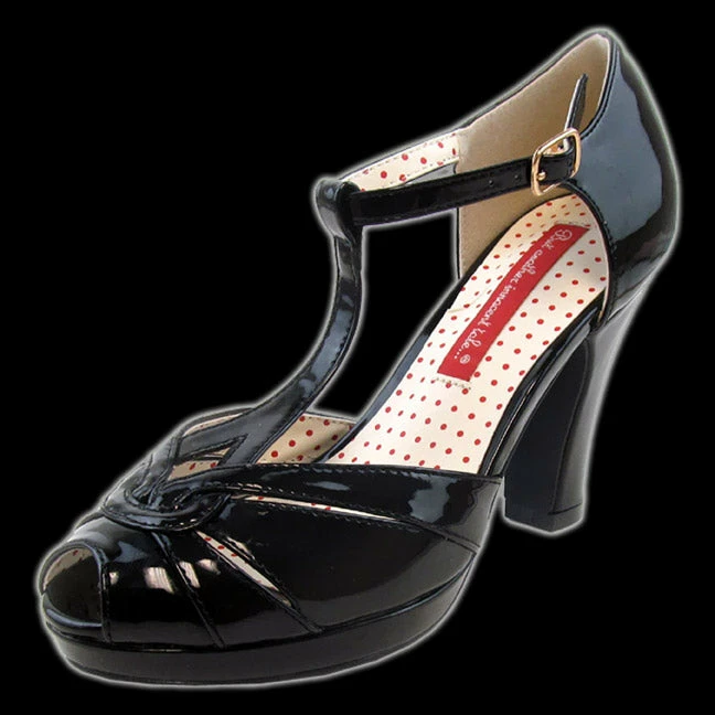 BAIT Footwear BAIT - Lacey Black Patent Heel Shoe Shoes & Boots 5 BAIT Footwear BAIT - Lacey Black Patent Heel Shoe Shoes & Boots