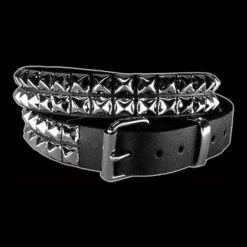 Funk Plus - 2 Row 1/2" Silver Pyramid Belt Accessories