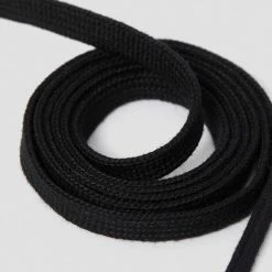 Shoe Stuff 8-10 Eyelet Black Flat Laces (140 Cm / 55 in)