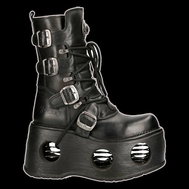 New Rock - ReCoil 4 Buckle Spring Platform Boot Shoes & Boots 6 New Rock - ReCoil 4 Buckle Spring Platform Boot Shoes & Boots