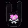 Babysitter's Nightmare - Heart & Crossbones Bib