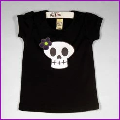 Babysitter's Nightmare- Skull And Flower Tee Kid's Stuff