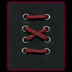 3-4 Eyelet Burgundy Round Laces (60 Cm / 24 In) Shoe Stuff