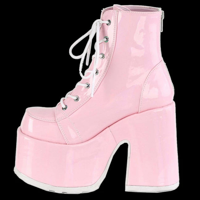 Demonia/Pleaser Shoes Demonia - Pink Hologram Platform Heel Boot 4 Demonia/Pleaser Shoes Demonia - Pink Hologram Platform Heel Boot