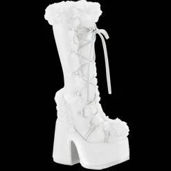 Demonia/Pleaser Shoes Shoes & Boots Demonia - White Faux Fur Camel