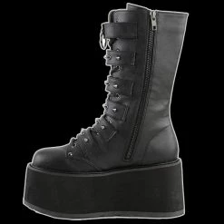 Demonia/Pleaser Shoes Demonia - DAMNED-225 Spiked Strap Black Vegan Leather