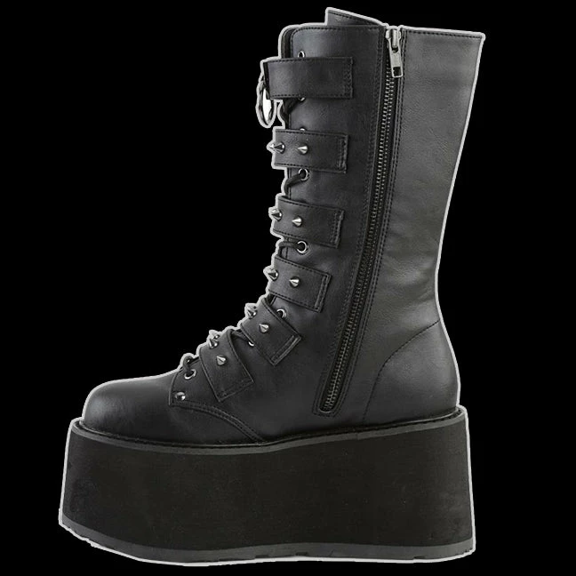 Demonia/Pleaser Shoes Demonia - DAMNED-225 Spiked Strap Black Vegan Leather 4 Demonia/Pleaser Shoes Demonia - DAMNED-225 Spiked Strap Black Vegan Leather