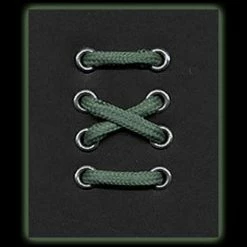 Shoe Stuff 4-5 Eyelet Dark Green Round Laces (76 Cm / 30 In)