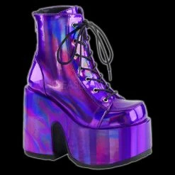 Demonia/Pleaser Shoes Demonia - Purple Hologram Platform Heel Boot