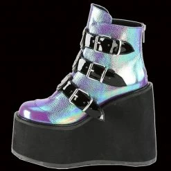Demonia/Pleaser Shoes Shoes & Boots Demonia - Purple/Iridescent Heart Buckle Swing-105