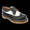 Dr. Martens Dr Martens - 5 Eyelet Black & White Wingtip Shoe