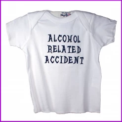 Babysitter's Nightmare - Alcohol Related Accident Lap Tee (White)