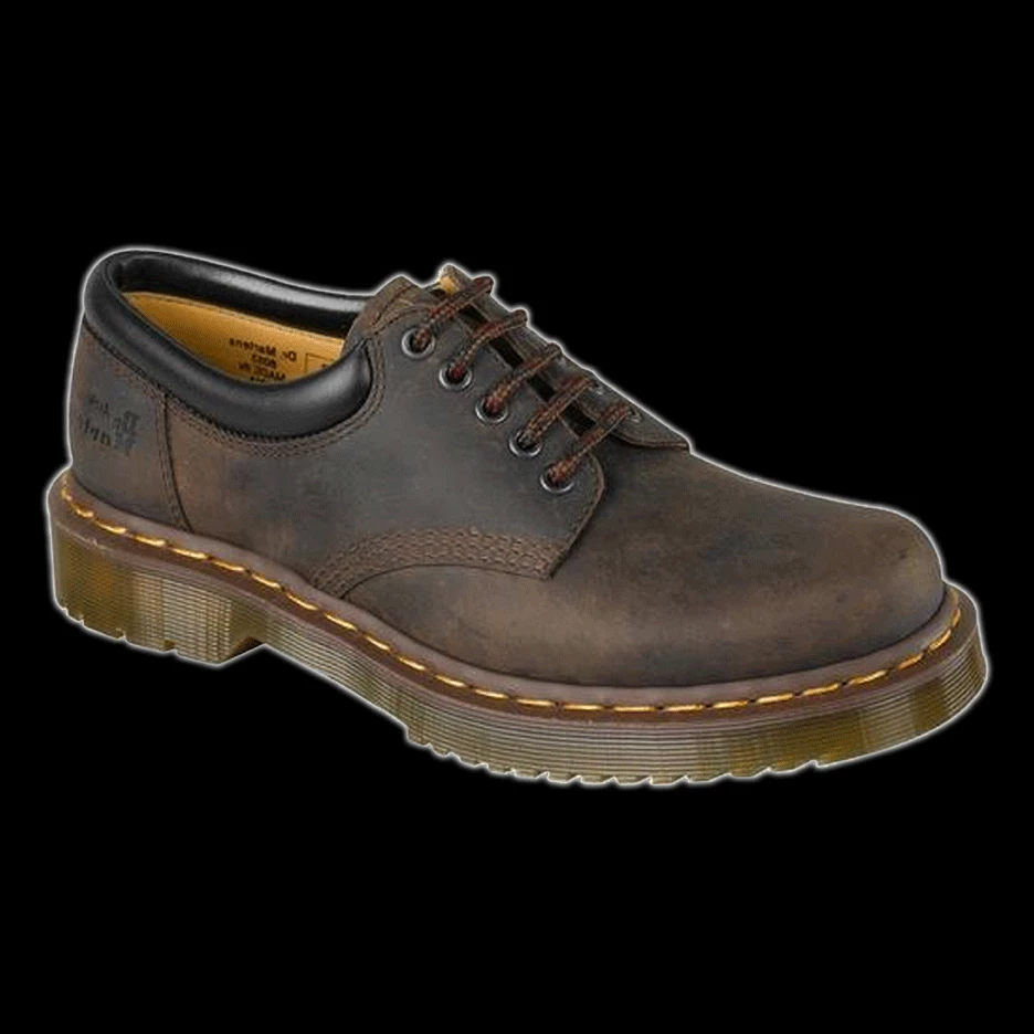 Dr. Martens Dr Martens - 5 Eyelet Brown Padded Collar Shoe 3 Dr. Martens Dr Martens - 5 Eyelet Brown Padded Collar Shoe
