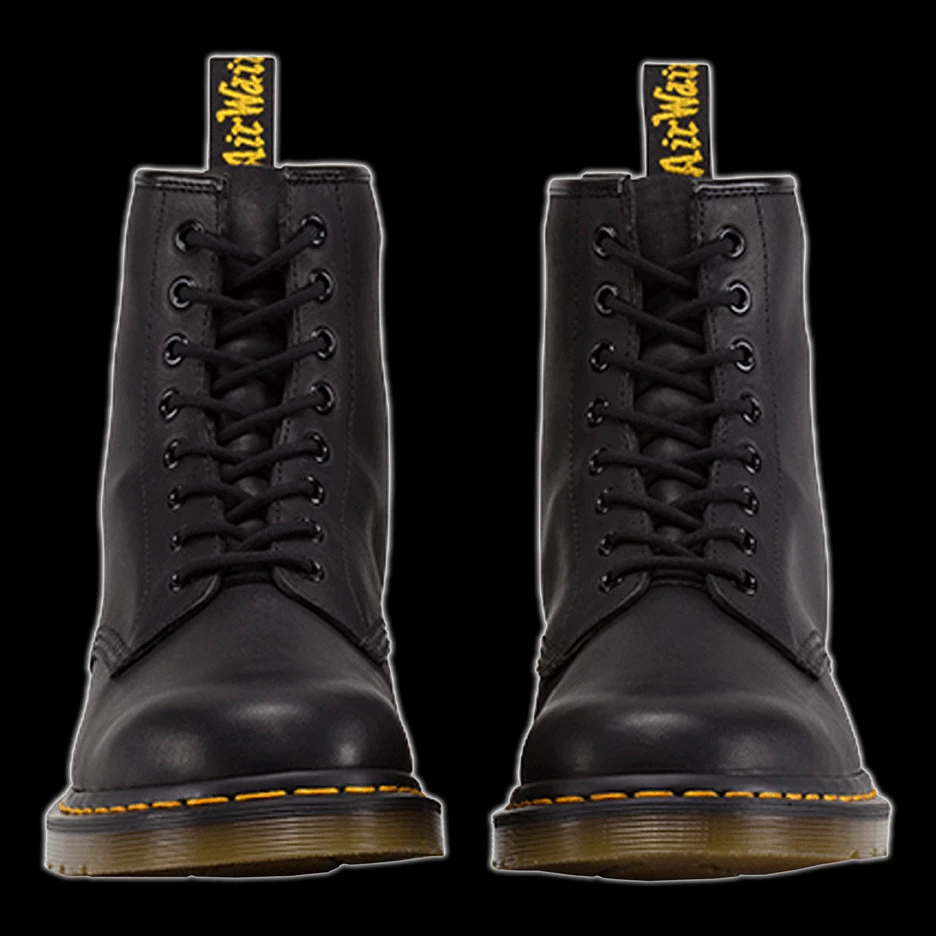 Dr. Martens Dr Martens - 8 Eyelet Black Greasy Boot 5 Dr. Martens Dr Martens - 8 Eyelet Black Greasy Boot
