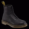 Dr. Martens Dr Martens - 8 Eyelet Black Greasy Boot 1 Dr. Martens Dr Martens - 8 Eyelet Black Greasy Boot
