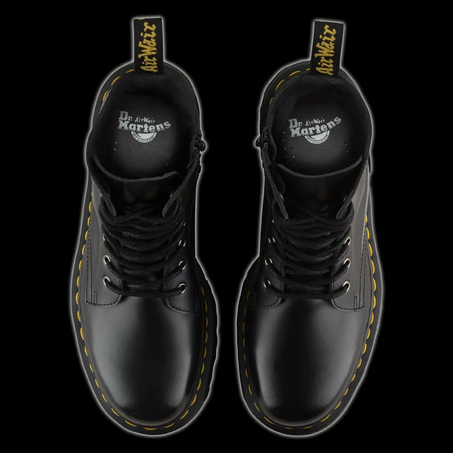 Dr. Martens Dr Martens - 8 Eyelet Jadon Black Boot 6 Dr. Martens Dr Martens - 8 Eyelet Jadon Black Boot