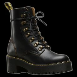 Dr. Martens Dr Martens - Black Leona Vintage Heeled Boot Shoes & Boots