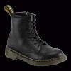 Dr. Martens Dr Martens - Junior 8 Eyelet Black Leather Softy T Boot