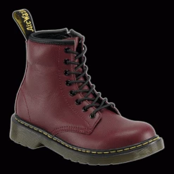 Dr. Martens Dr Martens - Junior 8 Eyelet Cherry Red Leather Softy T Boot