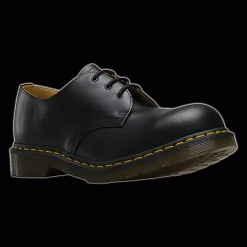 Dr. Martens Shoes & Boots Dr Martens - 3 Eyelet Black Steel-Toe Shoe