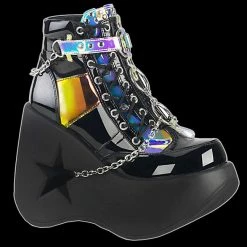 Demonia/Pleaser Shoes Shoes & Boots Demonia - DYNAMITE 101 Blk Pat-Magic Mirror